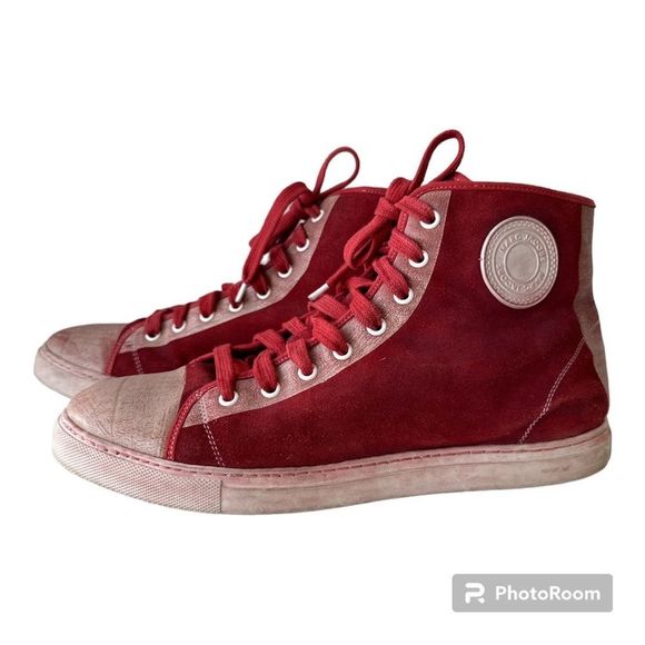 Marc Jacobs suede distressed sneakers size 9 pre owned - Picture 8 of 13